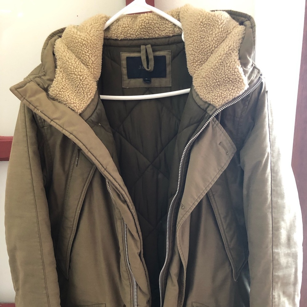 Green Jcrew jacket!